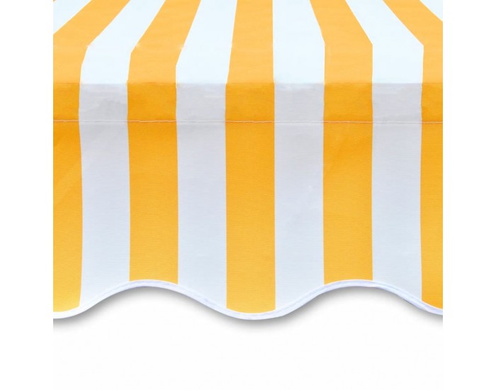 Sonata Платнище за сенник, жълт и бял цвят, 6 х 3 м.(без рамка) -