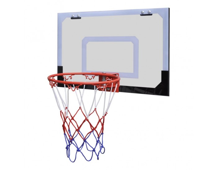 Мини баскетболен кош за закрито в комплект с топка и помпа -