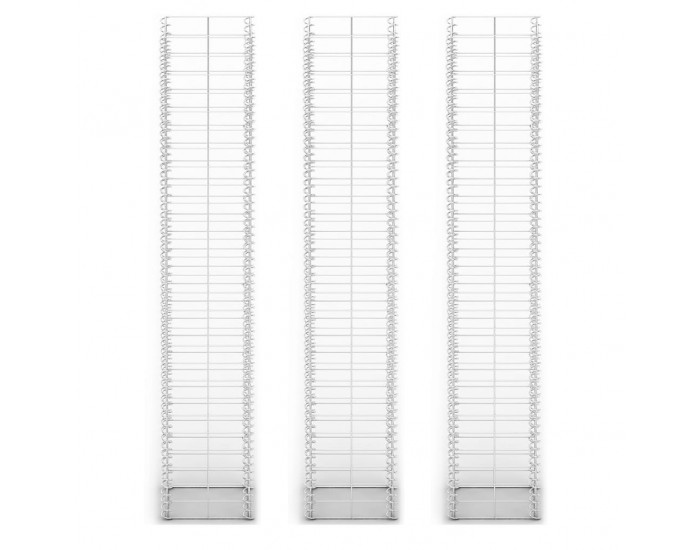 Sonata Комплект габиони, 3 бр, поцинкована тел, 25x25x150 см -