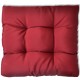 Възглавница за стол 60 х 60 х 10 см, винено червена тапицерия -