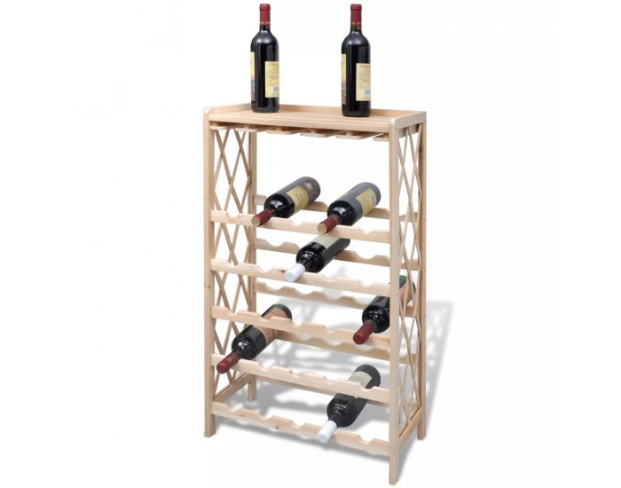 Sonata Стелаж за вино от дърво за 25 бутилки -