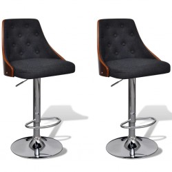 Sonata Бар столове, 2 бр, текстил, регулируема височина - Бар столове