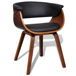 Sonata Трапезен стол с дървена рамка, изкуствена кожа - Столове