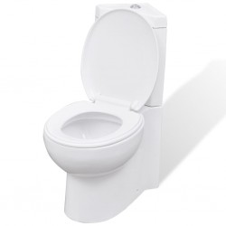 Керамичен моноблок, ъглов, цвят бял - Продукти за баня и WC