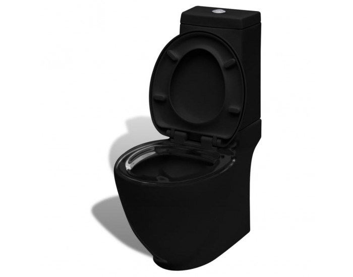 Черна керамична тоалетна чиния -