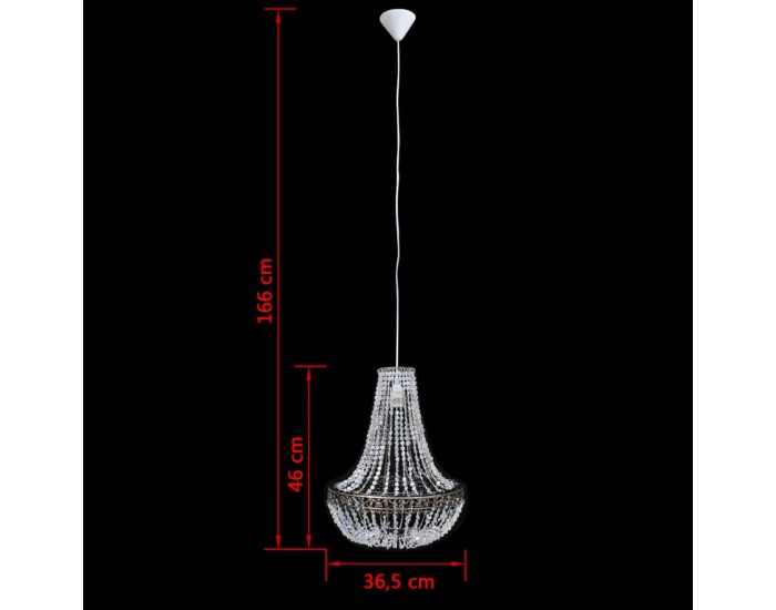 Кристален полилей, 36.5 х 46 см -