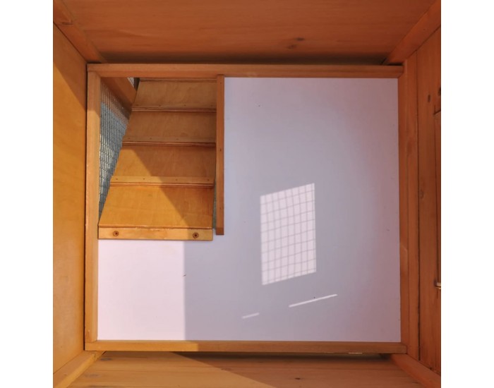 Sonata Външна клетка за зайци/малки животни дървена голяма двойна къща -