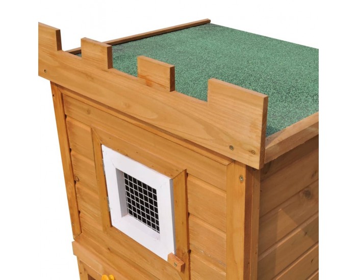 Sonata Външна клетка за зайци/малки животни дървена голяма двойна къща -