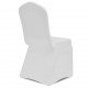 Еластични калъфи за столове, бели – 6 броя -