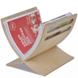 Sonata Дървена стойка за списания, цвят натурално дърво - Топ оферти