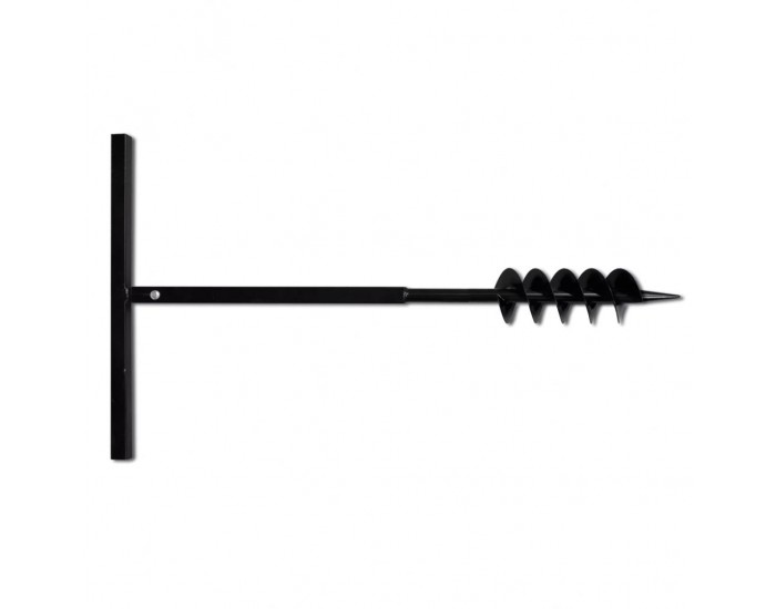 Комплект свредло за земя 100 мм с дръжка и стоманени удължители 17 м -