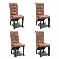 Sonata Трапезни столове, 4 бр, изкуствена кожа - Трапезни столове