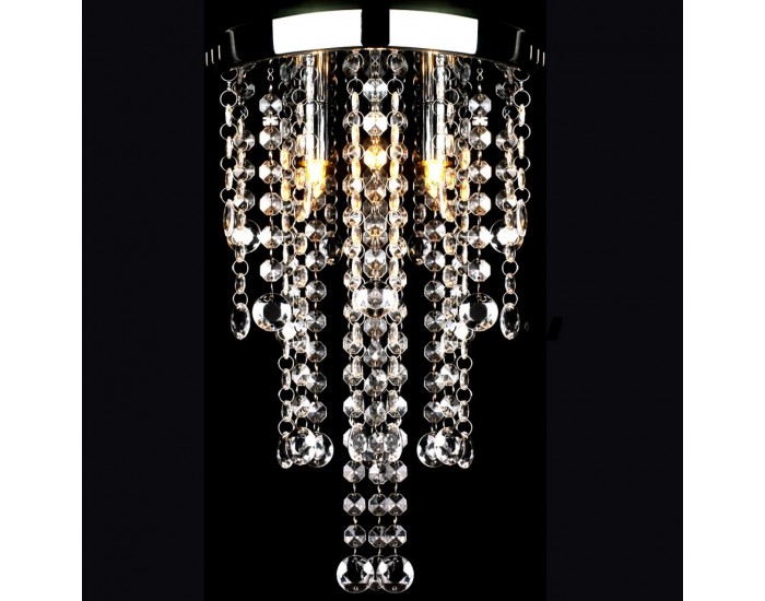 Лампа за таван с кристални орнаменти -