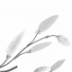 Стилен полилей с декорация от акрилни листа, цвят: прозрачен & бял -