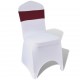 Разтегателна декоративна лента за стол с катарама, бордо, 25 бр -