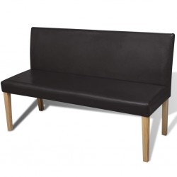 Луксозна пейка за дома или офиса, цвят: тъмнокафяв - Мека мебел