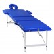 Алуминиева масажна кушетка с 3 зони, цвят: син -