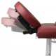 Алуминиева масажна кушетка с 4 зони, цвят: червен -