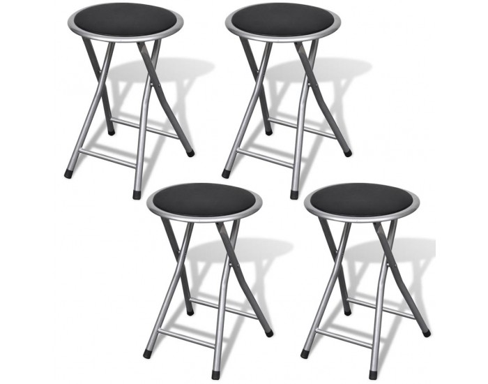 Sonata H Сгъваеми бар табуретки, 4 бр, изкуствена кожа Sonata H Сгъваеми бар табуретки, 4 бр, изкуствена кожа