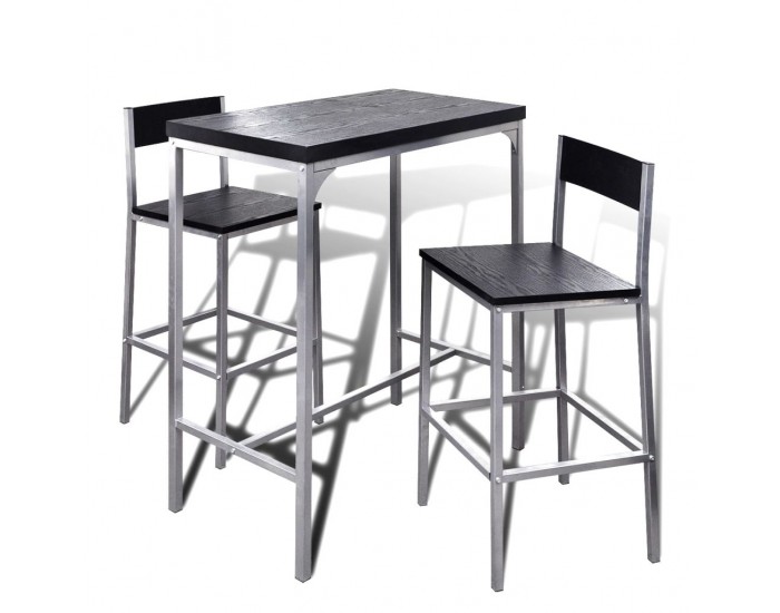 Комплект от маса и два стола, подходящи за кухни/барове/кафенета -