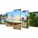 Декоративни панели за стена Плаж с хамак, 200 x 100 см -
