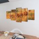 Декоративни панели за стена Лъвове, 200 x 100 см -