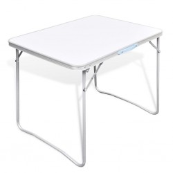 Сгъваема маса за къмпинг 80 x 60 см, алуминиева - Аксесоари