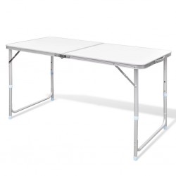 Сгъваема алуминиева маса за къмпинг 120 x 60 см - Аксесоари
