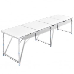 Сгъваема алуминиева маса за къмпинг 240 x 60 см - Аксесоари