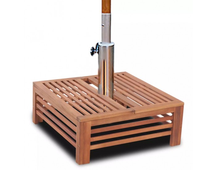 Дървено покритие на стойка за чадър -