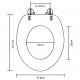 Тоалетна седалка с MDF капак, дизайн 