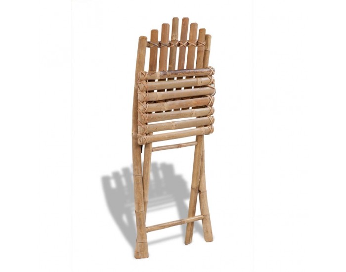 Sonata Сгъваеми градински столове, 2 бр, бамбук -