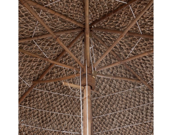 Бамбуков чадър за слънце с покрив от бананови листа -