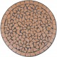 Градинска маса, плот мозайка, цвят теракота, 60 см -