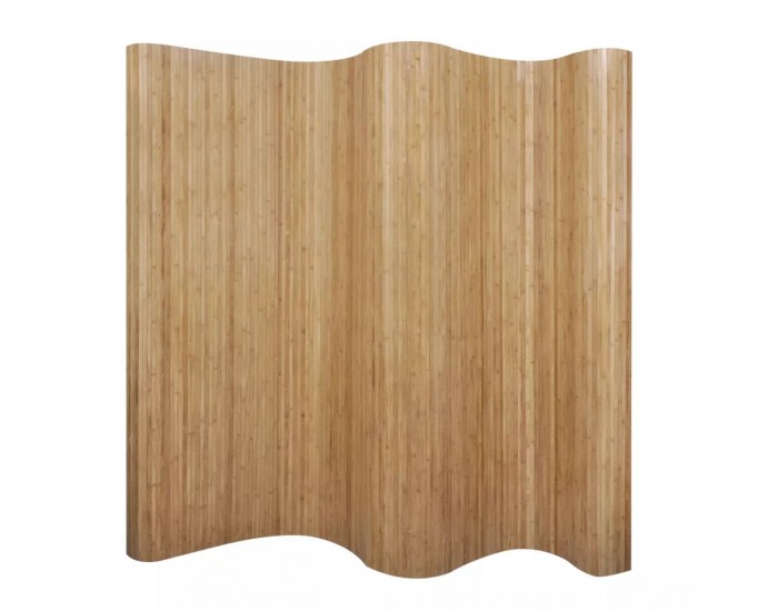Sonata Параван за стая, бамбук, цвят натурален, 250x195 см -