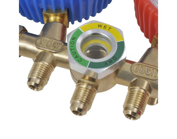 Манометричен блок, двоен, за климатици -