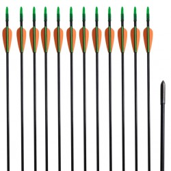 Стандартни стрели за лък 72 см х 0,6 см фибростъкло 12 бр. - Аксесоари