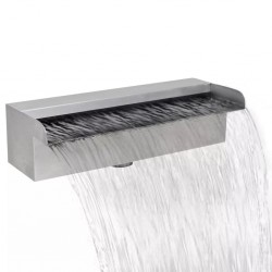 Правоъгълен декоративен фонтан водопад от неръждаема стомана 30 см - Sonata H