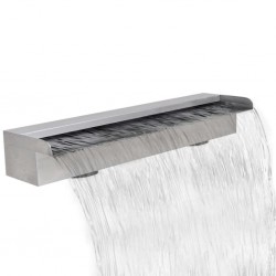 Правоъгълен декоративен фонтан водопад от неръждаема стомана 60 см - Sonata H