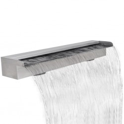 Правоъгълен декоративен фонтан водопад от неръждаема стомана 90 см - Sonata H