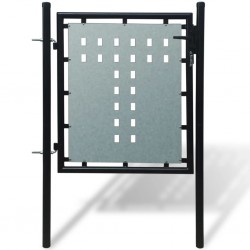 Единична оградна врата, 100 x 125 см, черна - Sonata H