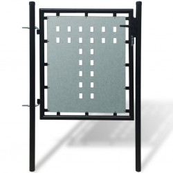 Единична оградна врата, 100 х 150 см, черна - Sonata H