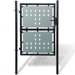 Единична оградна врата, 100 x 225 см, черна - Sonata H