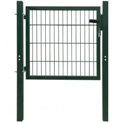 2D Оградна врата, единична, зелена, 106 х 130 см - Сравняване на продукти