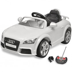 Audi TT RS детска кола с дистанционно управление, бяла - Сравняване на продукти