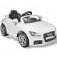 Audi TT RS детска кола с дистанционно управление, бяла -