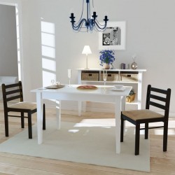Sonata Трапезни столове, 2 бр, дърво, кафяви, квадратни - Трапезни столове
