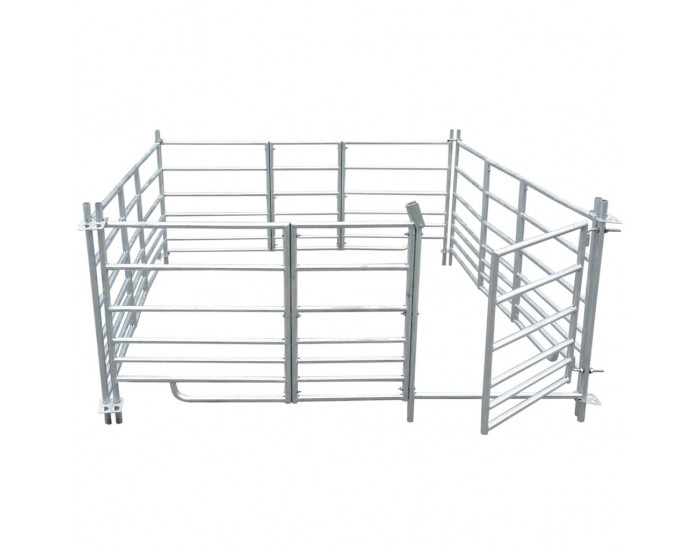 Sonata 4-панелна кошара за овце, поцинкована стомана, 183 x 183 x 92 см -