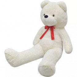 Мека плюшена играчка мече XXL, бяло, 100 см - Sonata H