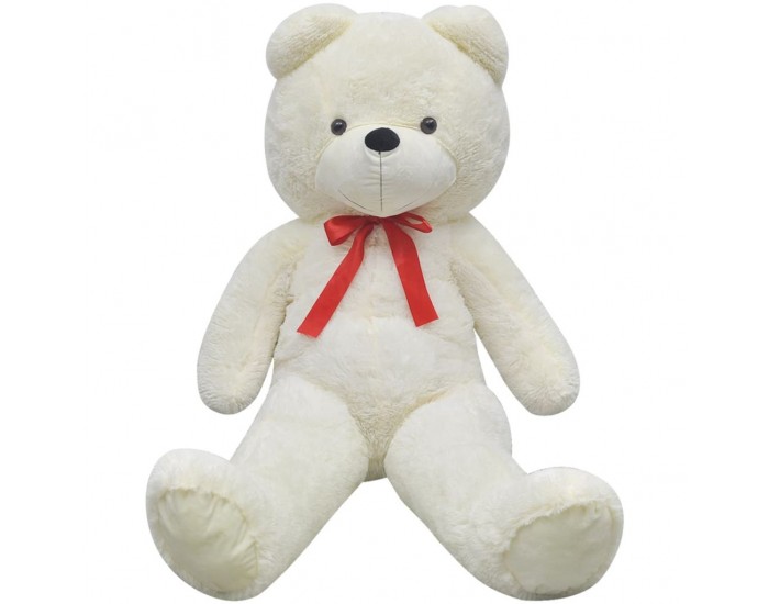 Мека плюшена играчка мече, XXL, бяло, 175 см - Мека плюшена играчка мече, XXL, бяло, 175 см -
